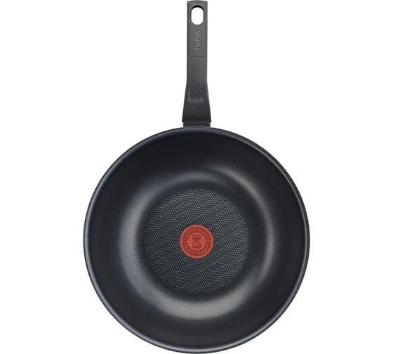 Сковорода ВОК TEFAL WOK Easy Plus 04206628 круглая 28 см несъемная ручка без крышки черный 91000425 1610815