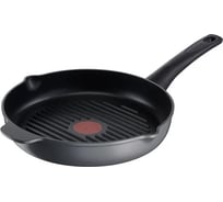 Сковорода-гриль TEFAL Easy Chef E2404055 круглая 26 см несъемная ручка без крышки черный 2100120156 1583323