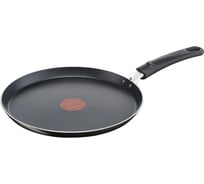 Блинная сковорода TEFAL Easy Plus 04206522 круглая 22 см несъемная ручка без крышки черный 9100042517 1644291