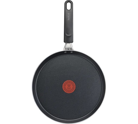 Блинная сковорода TEFAL Easy Plus 04206522 круглая 22 см несъемная ручка без крышки черный 9100042517 1644291