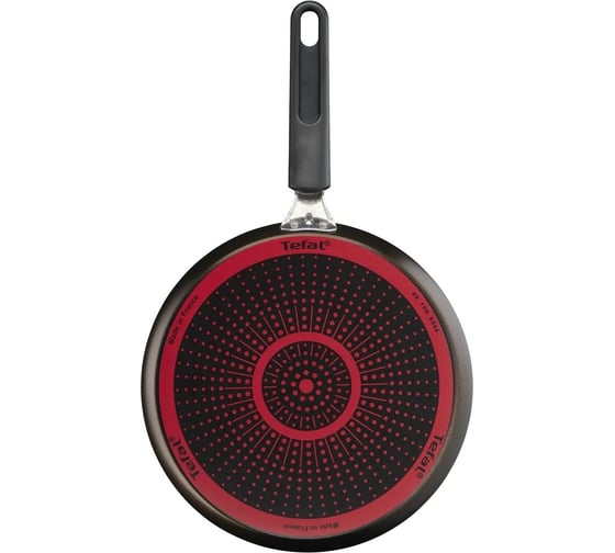 Блинная сковорода TEFAL Easy Plus 04206522 круглая 22 см несъемная ручка без крышки черный 9100042517 1644291