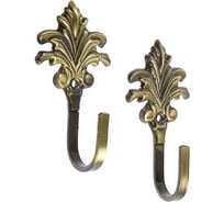 Крючок для штор ТУНДРА KS010, однорожковый, цвет бронза 4645222