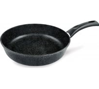 Сковорода нева металл посуда антипригарное покрытие литая 24 см черный гранит 18124