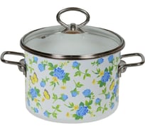 Кастрюля Vitross summer time эмалированная цилиндрическая, 2 л, белоснежная ТП11398