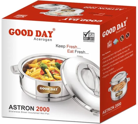 Термокастрюля GOOD DAY ASTRON 2000 мл Steel GC15320SL
