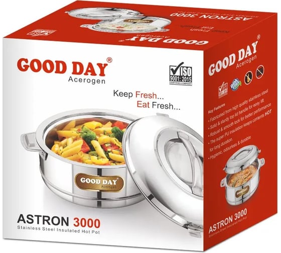 Термокастрюля GOOD DAY ASTRON 3000 мл Steel GC15330SL