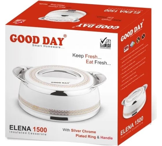 Термокастрюля GOOD DAY ELENA 1500 мл White GC10815WE