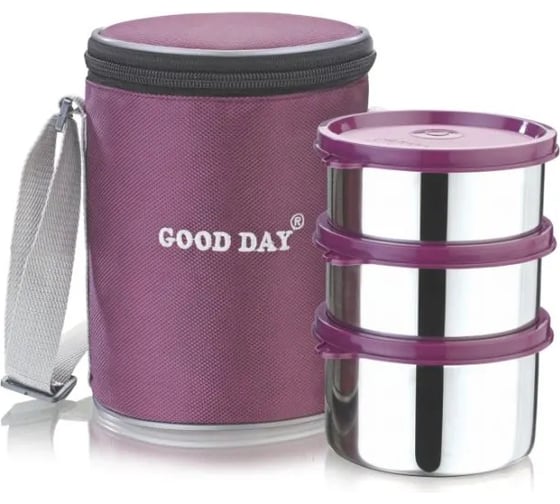 Ланч-бокс GOOD DAY PERFECT 3 425 + 425 + 550 мл Purple GL37335PE