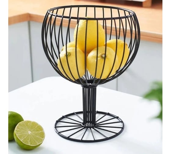 Ваза Homium Kitchen, Trends, для фруктов, черный, 18x18x23 fruit01black