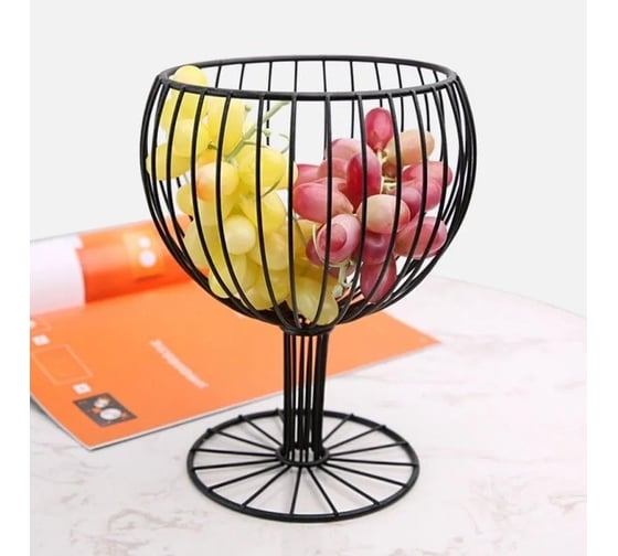 Ваза Homium Kitchen, Trends, для фруктов, черный, 18x18x23 fruit01black