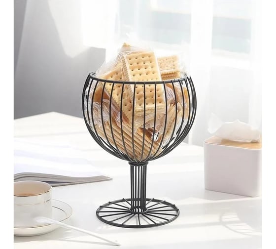 Ваза Homium Kitchen, Trends, для фруктов, черный, 18x18x23 fruit01black