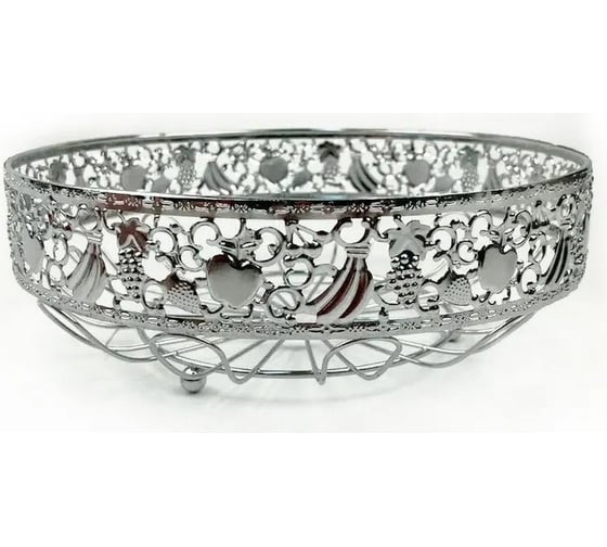 Ваза Homium Kitchen, Silver, для фруктов, серебро, 28x28x10 fruit04silver
