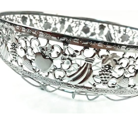 Ваза Homium Kitchen, Silver, для фруктов, серебро, 28x28x10 fruit04silver