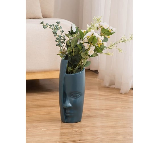 Ваза Homium One, синий vaseflower01