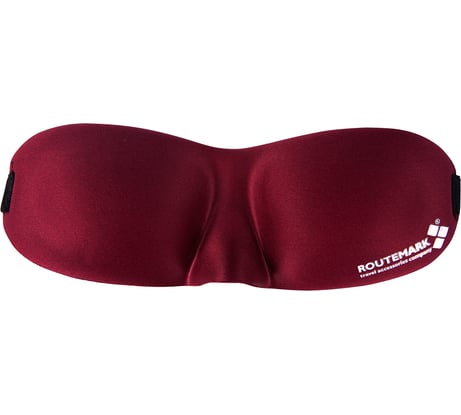Маска для сна ROUTEMARK 3d hawk бордовая 3d-vinous