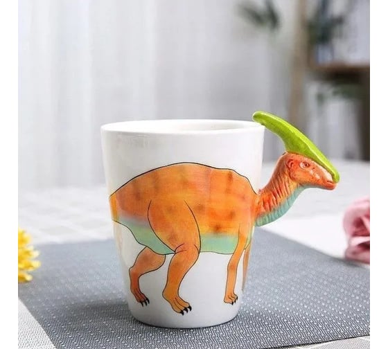 Кружка Homium Kitchen, Dinosaur 400 мл, оранжевый, паразвролопхус cup8