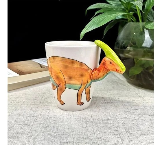 Кружка Homium Kitchen, Dinosaur 400 мл, оранжевый, паразвролопхус cup8