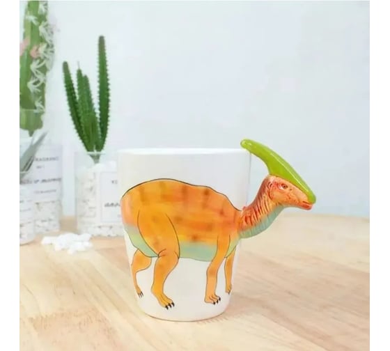 Кружка Homium Kitchen, Dinosaur 400 мл, оранжевый, паразвролопхус cup8