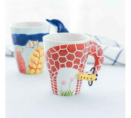 Кружка Homium Kitchen Animals 400 мл, жираф cup6