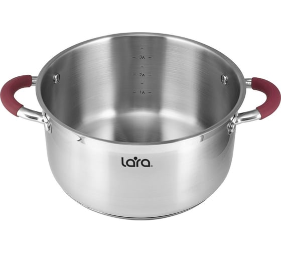 Кастрюля Lara серия RIVIERA 22x11,5 см, 4.2 л, индукционное капсульное дно, крышка LR02-323