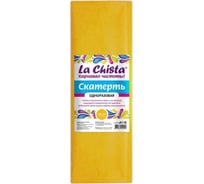 Одноразовая скатерть Lachista 110x140 см желтая 870487