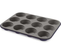 Форма для 12 маффинов GUARDINI Bon Ton сиреневая, 35x27 см 74912PKLBHEE