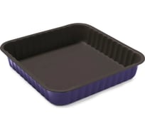 Квадратная рифленая форма для выпечки GUARDINI Bon Ton фиолетовая, 24x24 см 74524PULBHEE