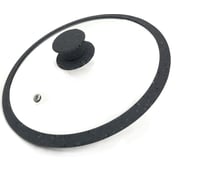 Стеклянная крышка JARKO 24 см, с силиконовым ободом и ручкой, серый КС*GTL24110 SG