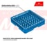 Посудомоечная кассета на 64 тарелки Kitchen Muse 500x500x100 мм jw-64b 168462 2