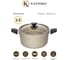 Кастрюля Катюша Жемчуг 20 см, 2.5 л, алюминий, стеклянная крышка 59021-200-10 2