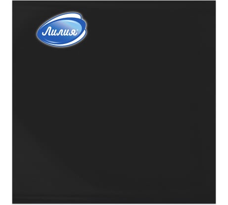 Бумажные салфетки Лилия 33x33, Черный, 2 слоя, 20 листов 865