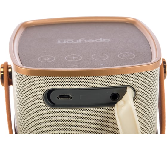 Музыкальный светильник Apeyron Bluetooth, аккумулятор 2200мА, корпус золото 11-104