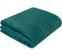 Покрывало-плед Guten Morgen Велсофт, Жаккардовый, Роскошь изумруд/золото, 200x220 см ПФР-изум/зол-200-220