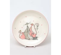 Блюдо Elrington КОШКИ круглое 240 мм, цветная упаковка 110-07116