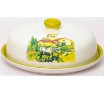 Блинница Elrington ИТАЛЬЯНСКИЙ ДВОРИК 230 мм с крышкой, цветная упаковка 110-07121