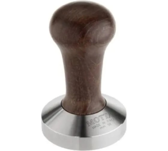 Выпуклый темпер Motta диаметр 58 мм, с коричневой ручкой 170222 1