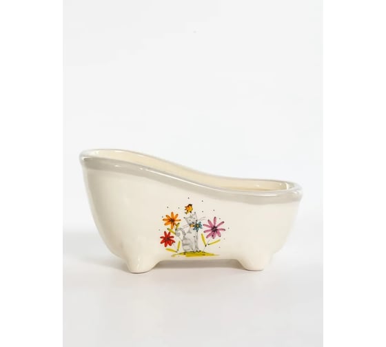 Подставка под губку Elrington СЕРЫЙ КОТ 125 мм, цветная упаковка 208-07005 1