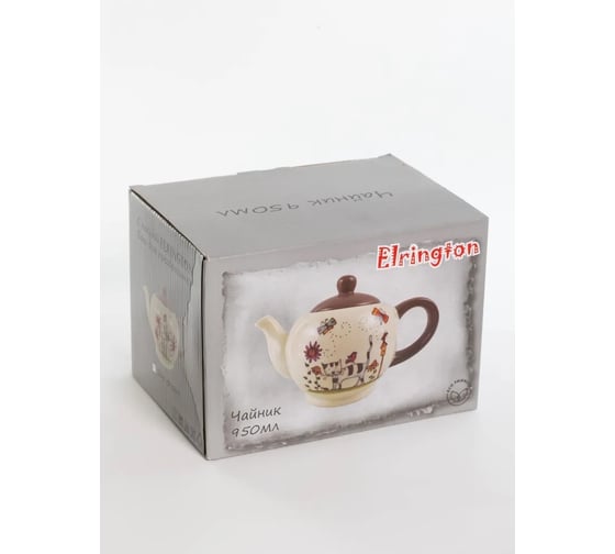 Чайник Elrington СЕРЫЙ КОТ 950 мл, цветная упаковка 208-07009