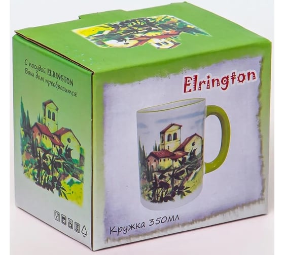 Кружка Elrington ИТАЛЬЯНСКИЙ ДВОРИК 350 мл, цветная упаковка 110-07131