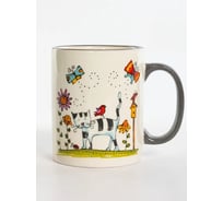 Кружка Elrington ПОЛОСАТЫЙ КОТ 350 мл, цветная упаковка 207-07013