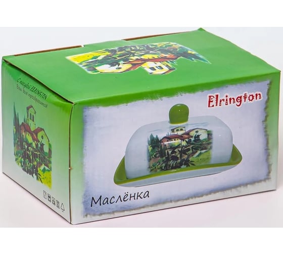 Масленка Elrington ИТАЛЬЯНСКИЙ ДВОРИК 165 мм, цветная упаковка 110-07122