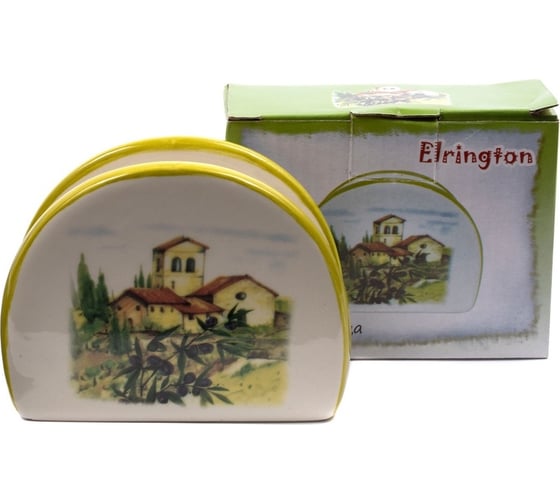Салфетница Elrington ИТАЛЬЯНСКИЙ ДВОРИК 100 мм, цветная упаковка 110-07119 1