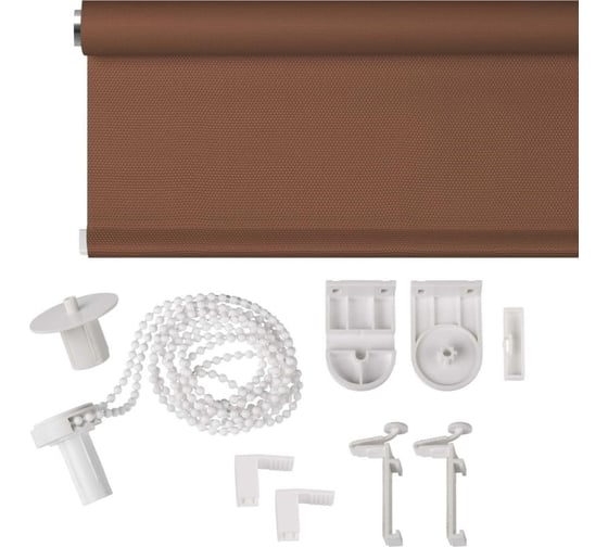 Рулонная штора PRAKTO JUTA 55x160 см какао 8317314
