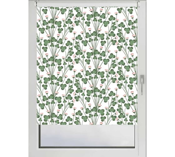 Рулонная штора PRAKTO PRINT 55x160 см Клевер полевой, день 9403217841 1