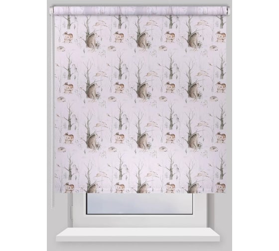 Рулонная штора PRAKTO PRINT 50x160 см Лесные друзья медведи, день 9403219008 1