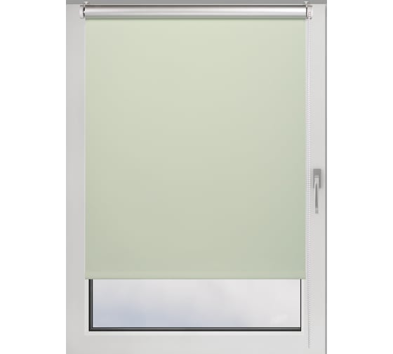 Рулонная штора PRAKTO BLACKOUT SILVER 95x160 см, фисташковый 9403219762 1