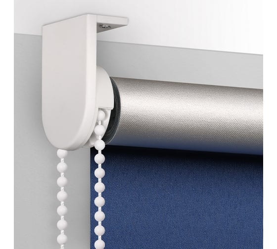 Рулонная штора PRAKTO BLACKOUT SILVER 90x160 см, синий 7208147