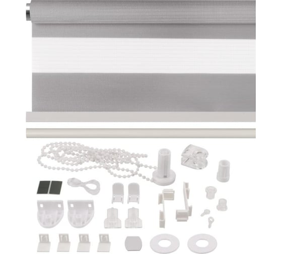 Рулонная штора PRAKTO DAY&NIGHT 55x160 см, серый 9403217646