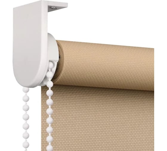 Рулонная штора PRAKTO JUTA 65x160 см миндальный 9403217951