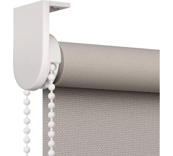 Рулонная штора PRAKTO JUTA 90x160 см пепельный 9403219636